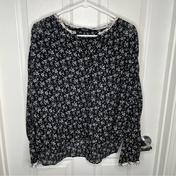 Madewell Print-Mix Meadow Shirt in Branch Floral in Winter Floral Print Mix L - Picture 3 of 13